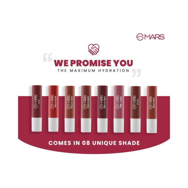 MARS Aqua Splash Tinted Lip Balm - 02 Pomegranate (3g) - MARS