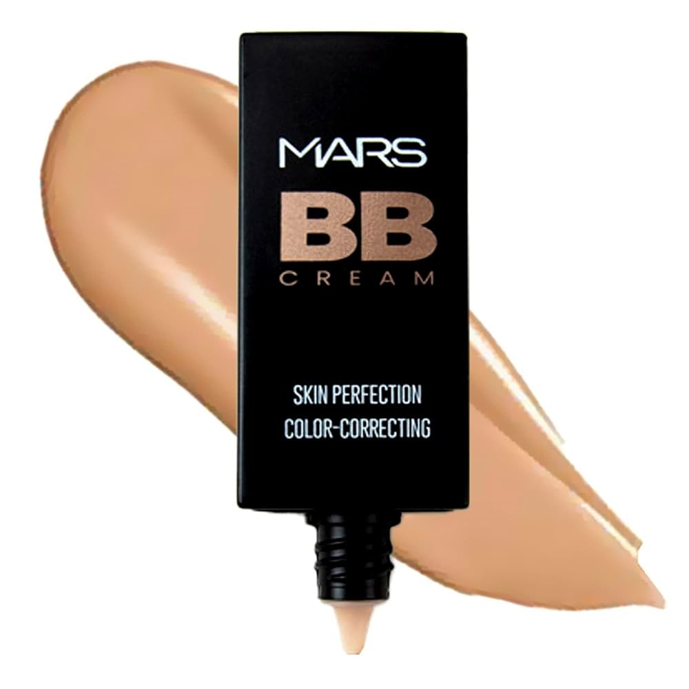MARS BB Cream Lightweight Foundation | Blendable BB Cream for Women | Colour Correction for All Skin Types (30 ml) (04-TAN)