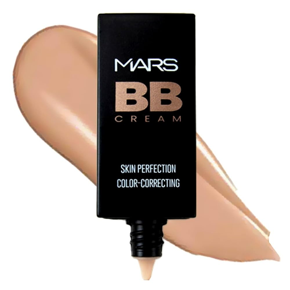 MARS BB Cream Lightweight Foundation | Blendable BB Cream for Women | Colour Correction for All Skin Types (30 ml) (05-BISCUIT)