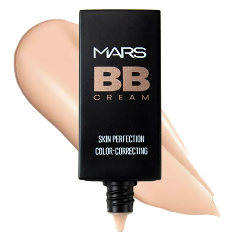 MARS BB Cream Lightweight Foundation | Blendable BB Cream for Women | Colour Correction for All Skin Types (30 ml) (01-FAIR)