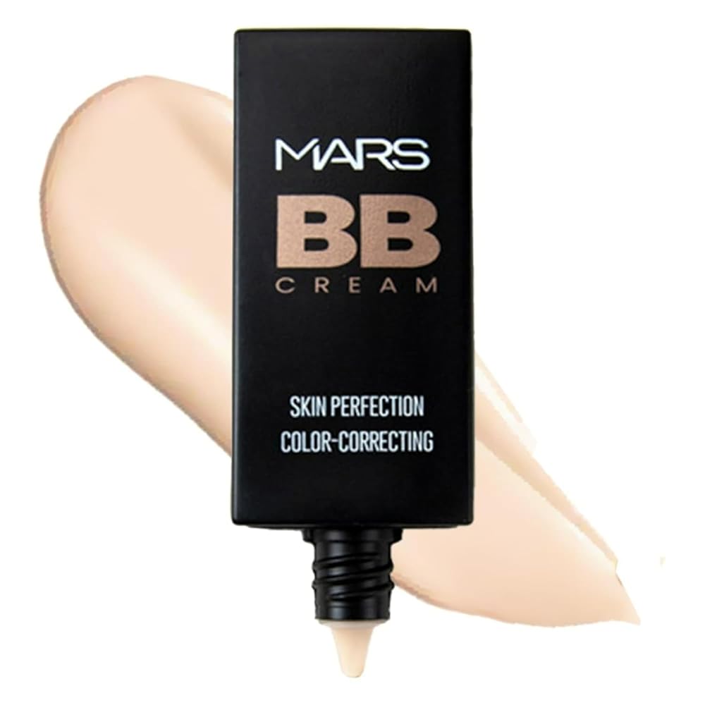 Mars BB Cream Lightweight Foundation | Blendable BB Cream for Women | Colour Correction for All Skin Types (30 ml) (Light) sh7711