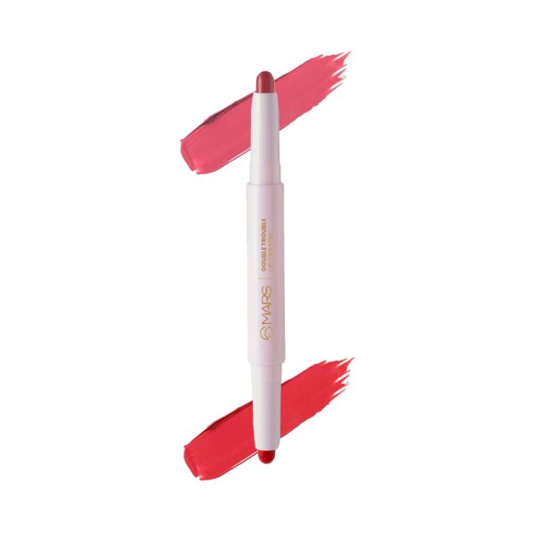 MARS Double Trouble Lip Crayon - 01 Flamingo Ferrari (4g) - MARS