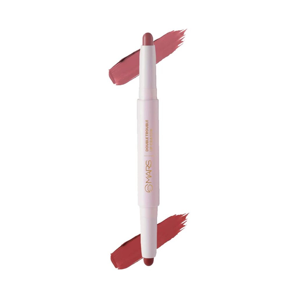 MARS Double Trouble Lip Crayon - 03 Peach Currant (4g) - MARS