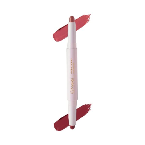 MARS Double Trouble Lip Crayon - 07 Rosy Brown (4g) - MARS