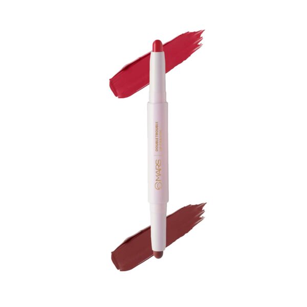 MARS Double Trouble Lip Crayon - 09 Red Brownie (4g) - MARS