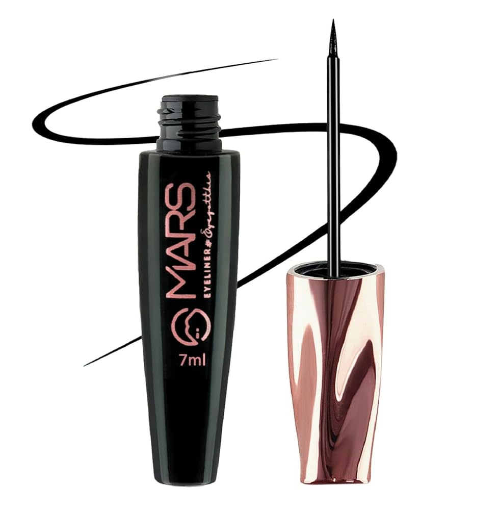 MARS Glossy Liquid Eye Got This Eyeliner | Quick Drying & Smudge Proof | Long Lasting Eye Liner with Fine Tip (7 ml),Black