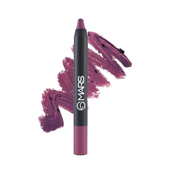 MARS Long Lasting Crayon Lipstick up to 12 Hours Stay | Matte Finish | Waterproof | Won't Smudge Won't Budge Lip Crayon (3.5 gm) (14-I Am Relentless)