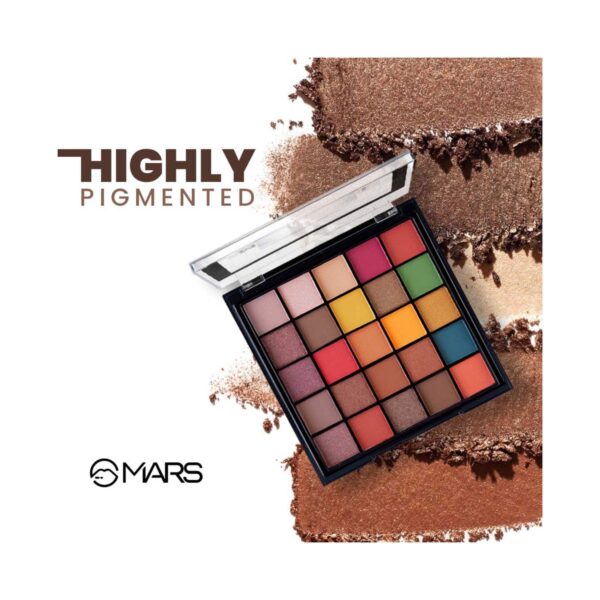 MARS Makeup Kit With 25 Eyeshadow, Blusher, Highlighter, Bronzer And 7 Lip Shades - 02 (40g) - MARS