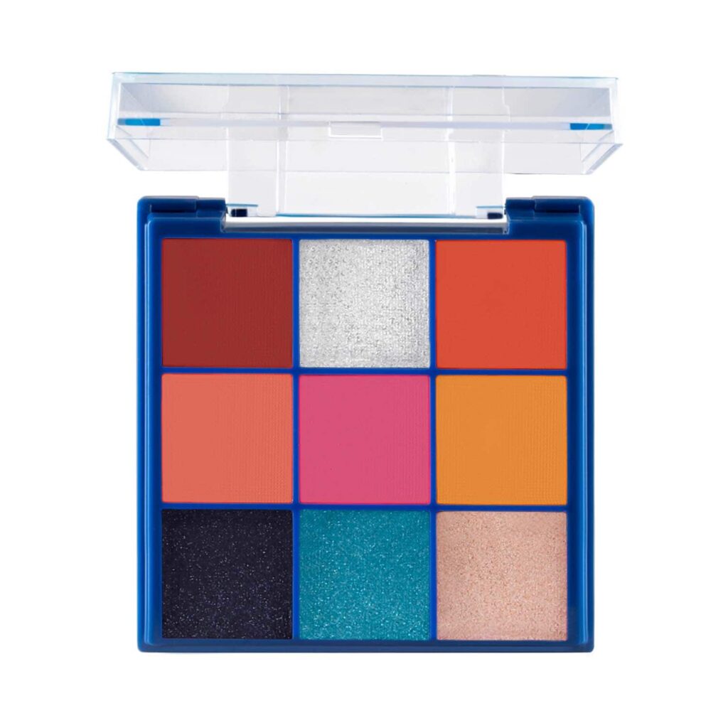 MARS Makeup Kit With 9 Highly Pigmented Eyeshadows, Blusher And Highlighter - 02 (16g) - MARS