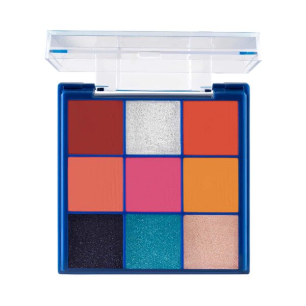 MARS Makeup Kit With 9 Highly Pigmented Eyeshadows, Blusher And Highlighter - 02 (16g) - MARS