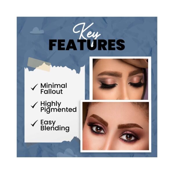 MARS Makeup Kit With 9 Highly Pigmented Eyeshadows, Blusher And Highlighter - 02 (16g) - MARS