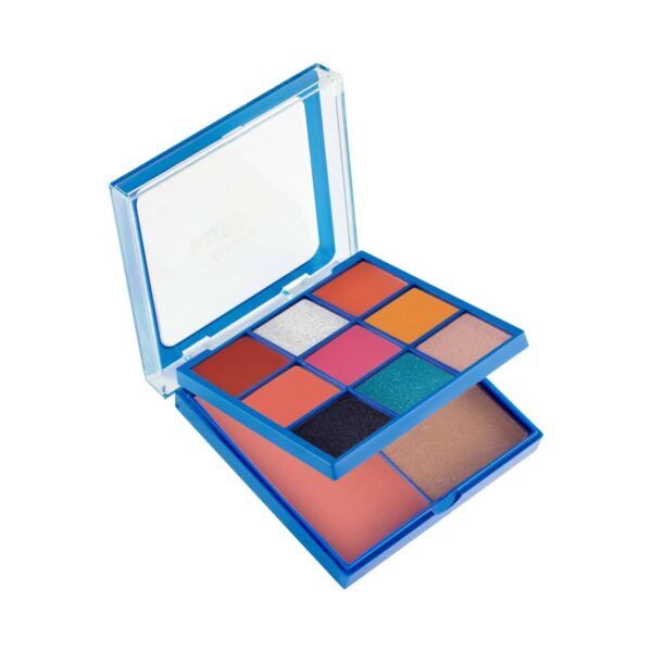 MARS Makeup Kit With 9 Highly Pigmented Eyeshadows, Blusher And Highlighter - 02 (16g) - MARS