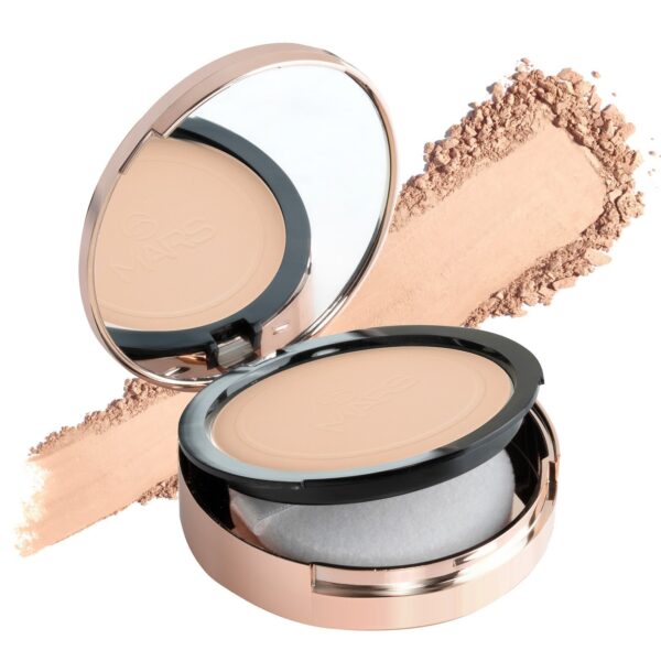 MARS Matte On Compact Powder with Applicator Puff | Flawless Matte Finish for Face Makeup | Absorbs Oil, Conceals, and Blurs Pores | Long-Lasting & Lightweight Formula | (8.0g)...