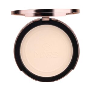 MARS Matte On Compact Powder With Puff Applicator - 01 Light (8g) - MARS
