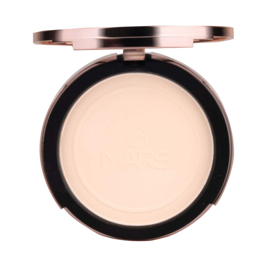 MARS Matte On Compact Powder With Puff Applicator - 02 Beige (8g) - MARS