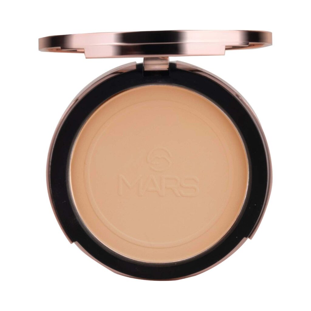 MARS Matte On Compact Powder With Puff Applicator - 05 Honey (8g) - MARS