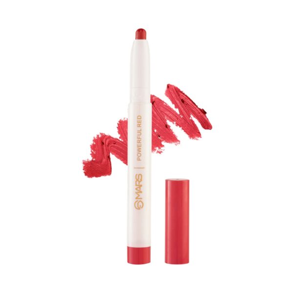 MARS Retractable Poppins Lip Crayon - 01 Powerful Red (1.3g) - MARS