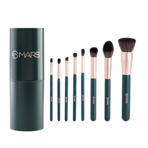 MARS Tools of Titan Brush Set of 8 with Holder | Face Makeup Brush Set with Ultra Soft Bristles (PACK OF 8)