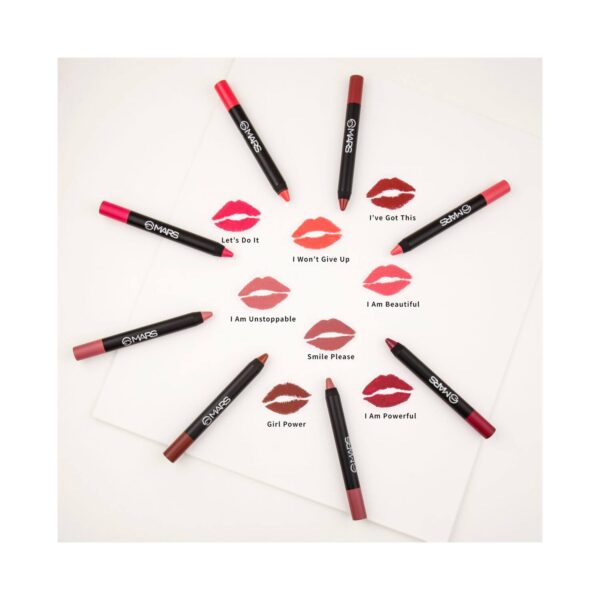 MARS Won't Smudge Won't Budge Matte Lip Crayon - Boss Lady (3.5g) - MARS