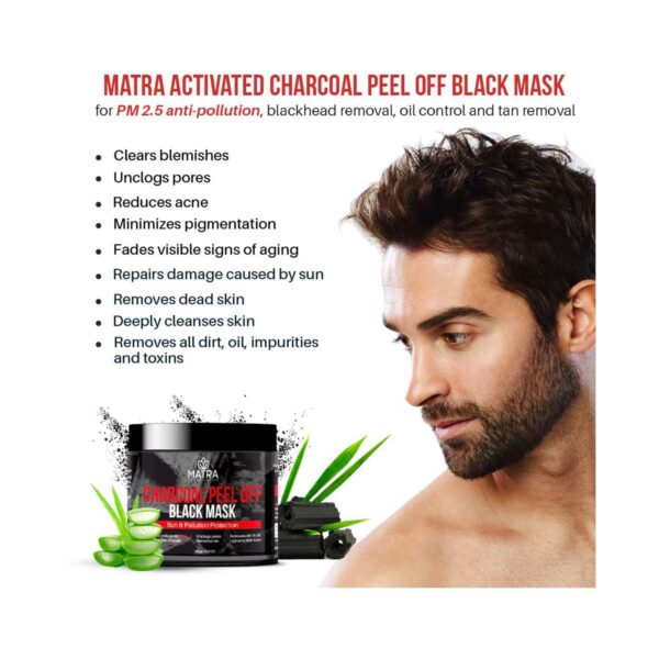 Matra Activated Charcoal Peel Off Black Mask (100g) - Matra