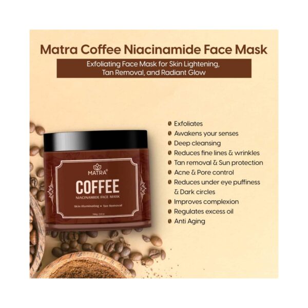 Matra Coffee Face Mask with Niacinamide (100g) - Matra