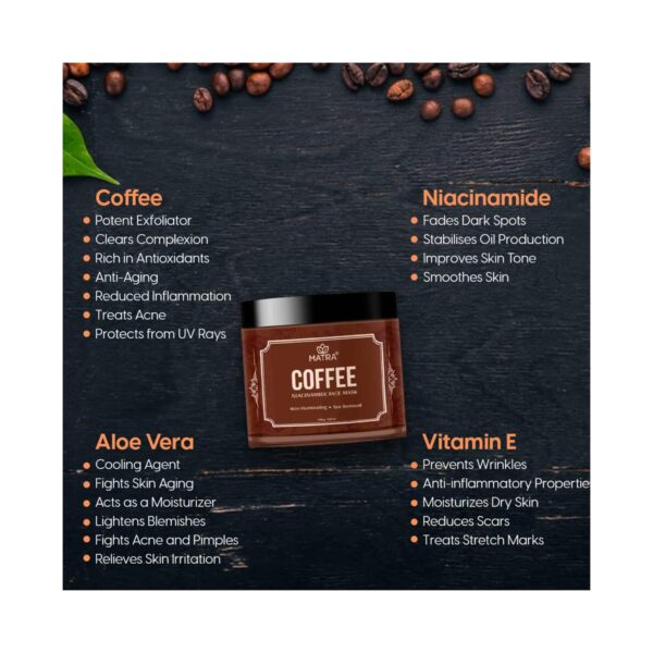 Matra Coffee Face Mask with Niacinamide (100g) - Matra