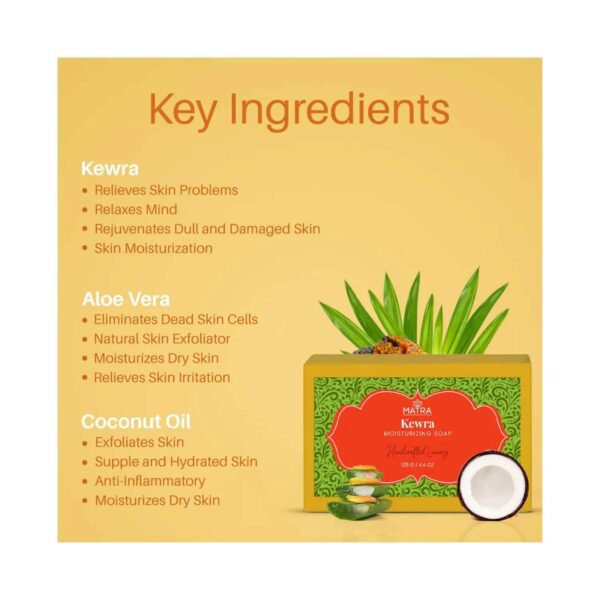 Matra Kewra Natural Handmade Soap (125g) - Matra