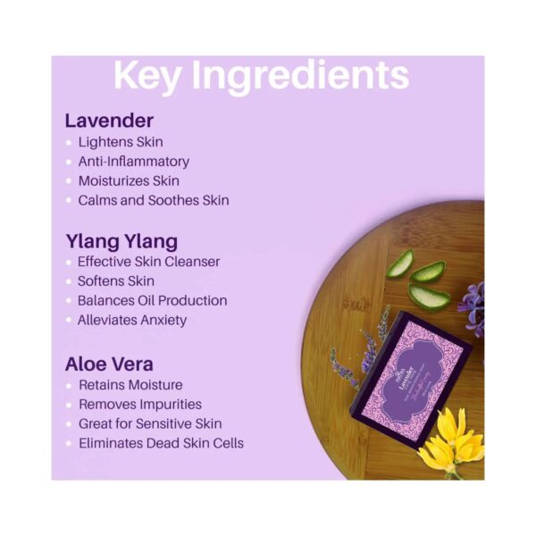 Matra Lavender Ylang Ylang Handmade Soap with Aloe Vera (125g) - Matra