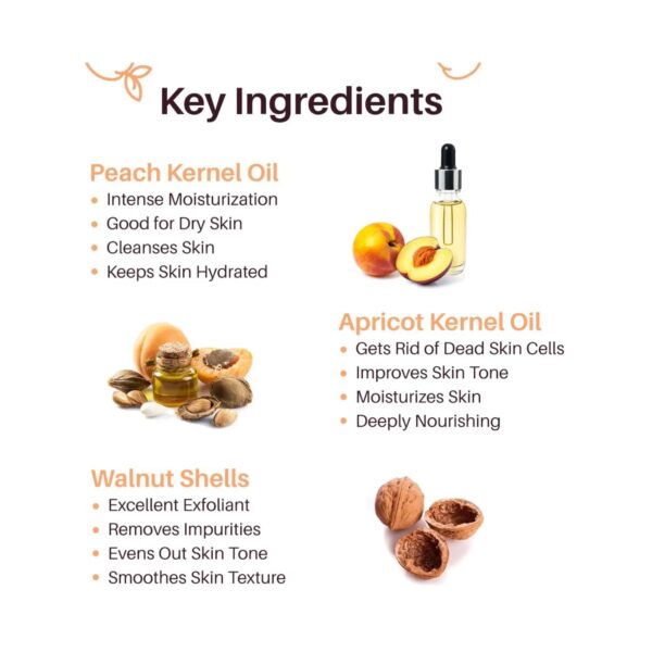 Matra Peach Apricot And Walnut Scrub Soap (125g) - Matra