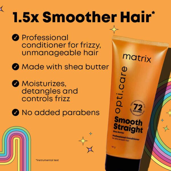 Matrix Professional Smooth Hair Combo -Anti-frizz Shampoo and Conditioner + Porosity Spray (3 pcs) - Matrix