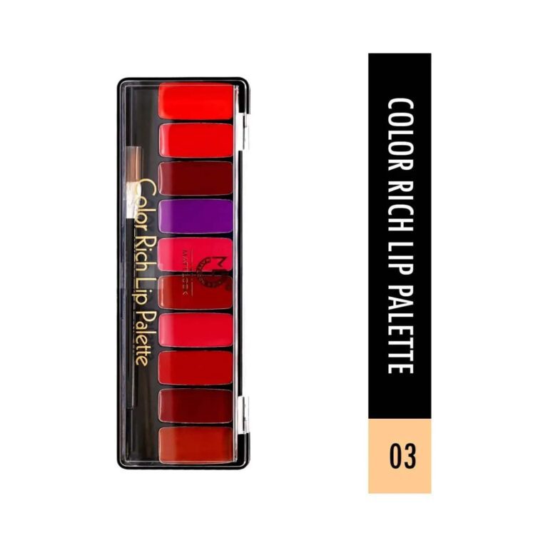 Matt Look 10 Colour Rich Lip Palette - 03 Multicolor (8g) - Matt Look