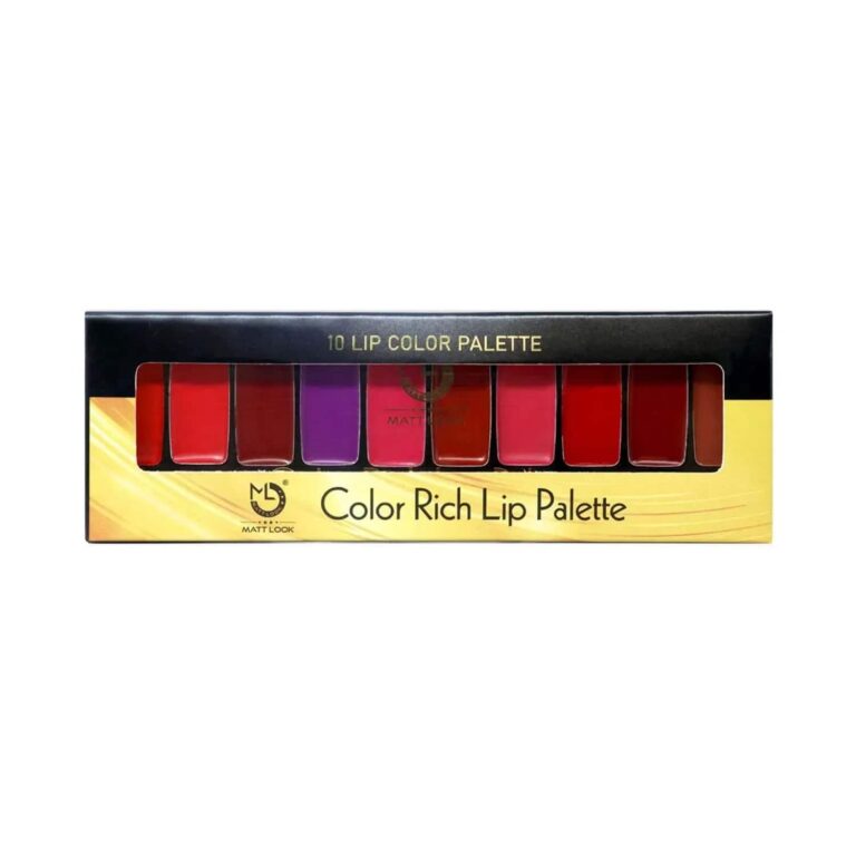 Matt Look 10 Colour Rich Lip Palette - 03 Multicolor (8g) - Matt Look