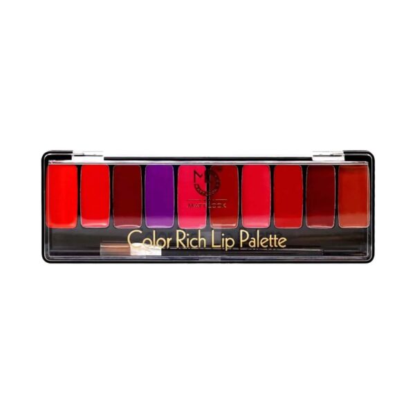 Matt Look 10 Colour Rich Lip Palette - 03 Multicolor (8g) - Matt Look