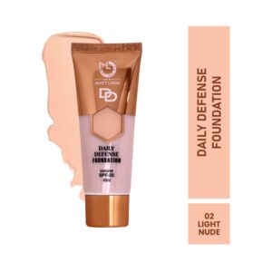 Matt Look Daily Defense Foundation SPF 20 - 02 Light Nude (40ml) - Matt Look