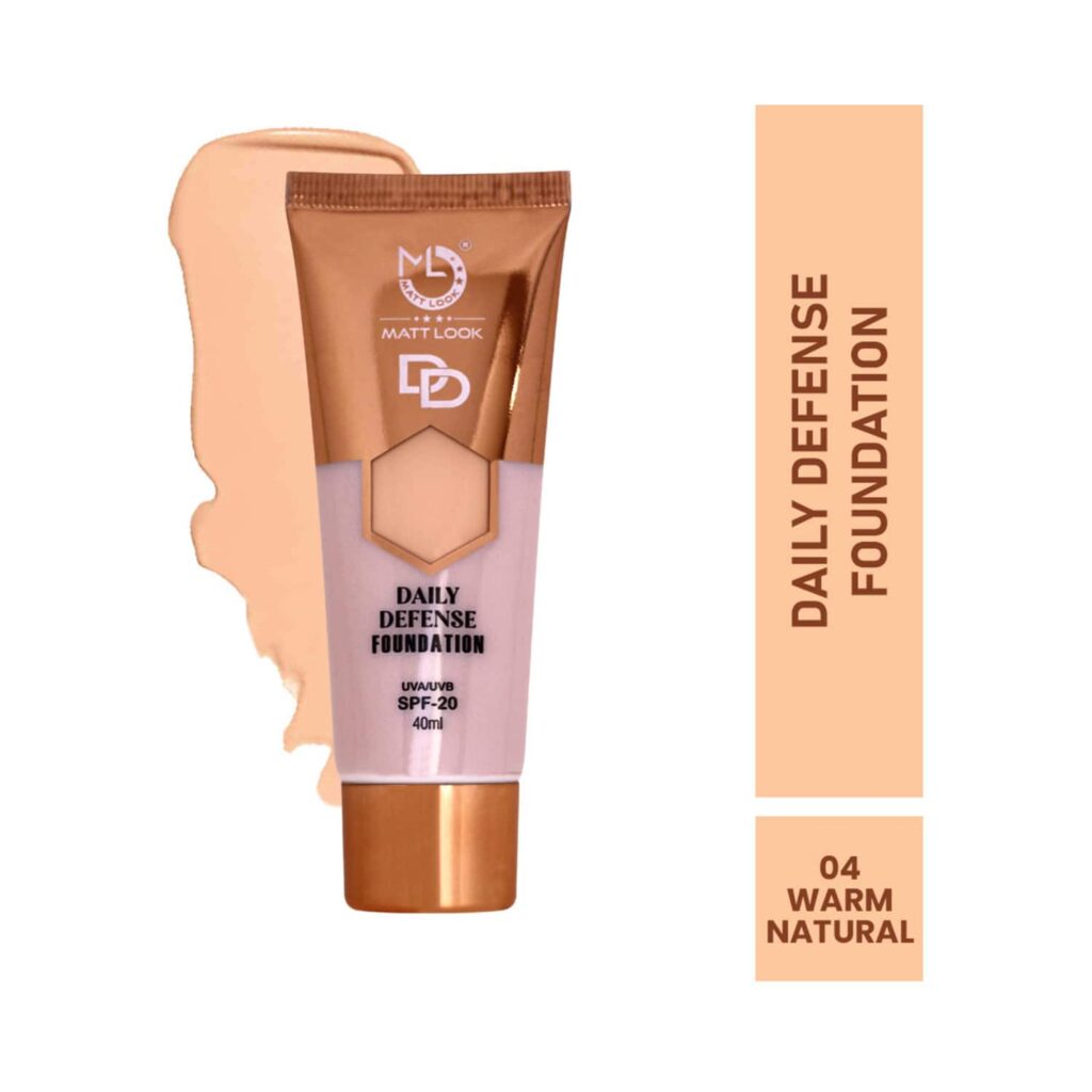 Matt Look Daily Defense Foundation SPF 20 - 04 Warm Natural (40ml) - Matt Look
