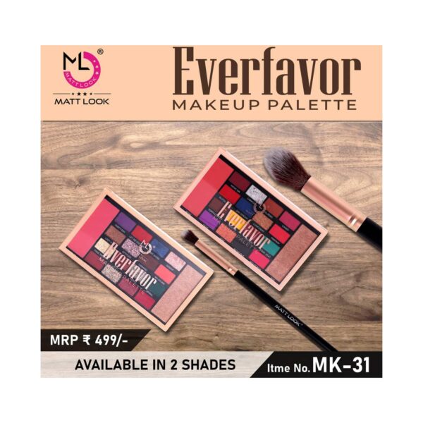 Matt Look Everfavor Makeup Palette - 01 Shade (25g) - Matt Look