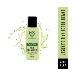 Matt Look Expert Touch Nail Cleanser Nail Polish Remover Acetone Free Enriched with Vitamins & Aloe Vera (100ml) - Matt Look