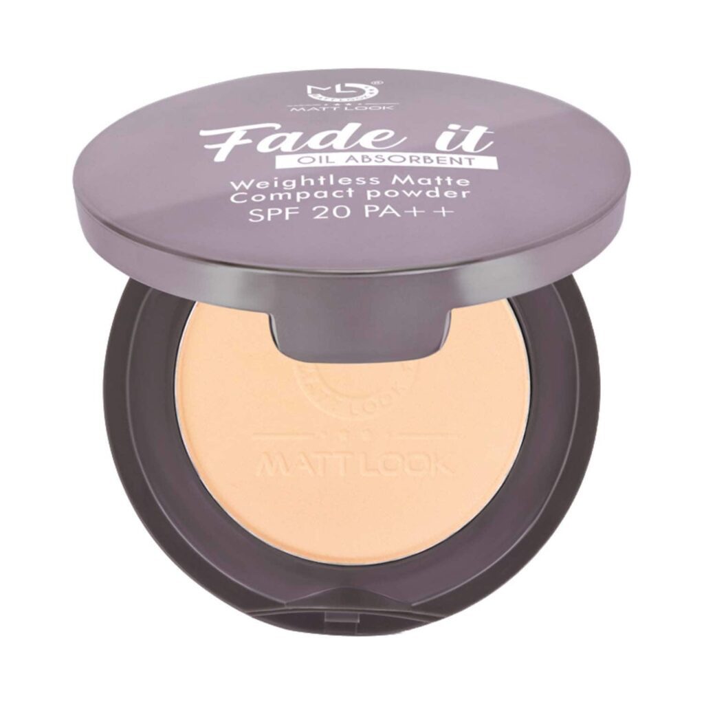 Matt Look Fade It Oil Absorbent Matte Compact Powder With SPF 30 PA++ - Warm Nude (20 g) - Matt Look