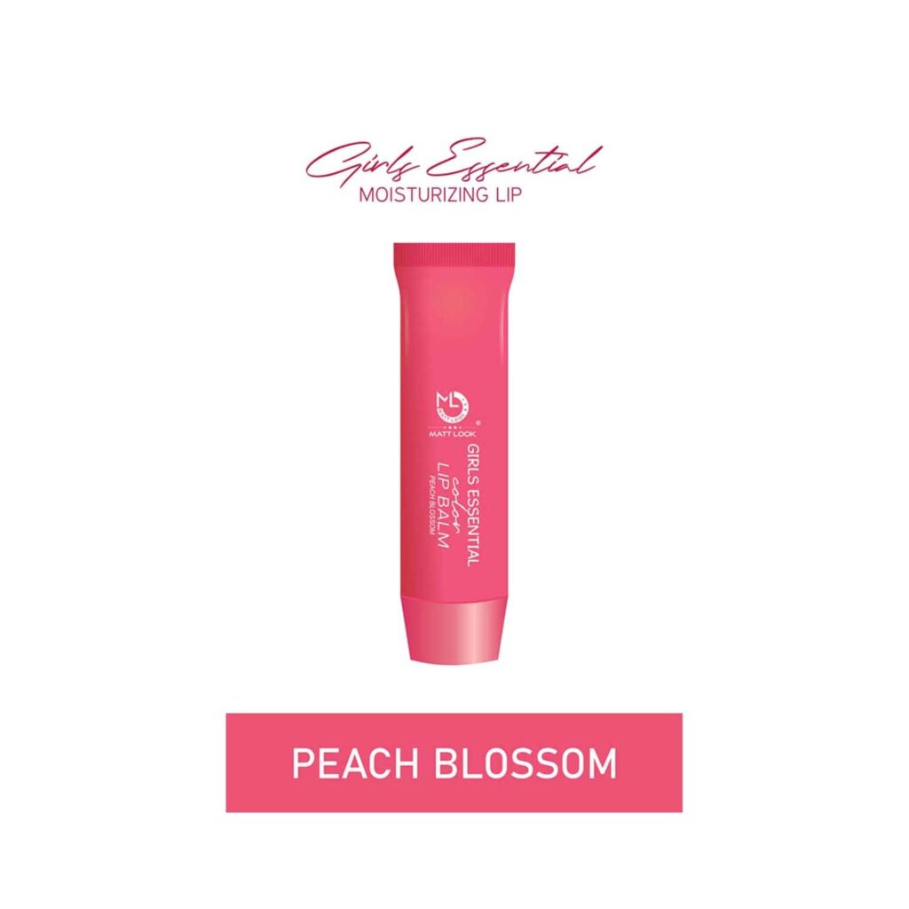 Matt Look Girls Essential Colour Lip Balm - Peach Blossom (3.5g) - Matt Look