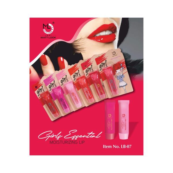 Matt Look Girls Essential Colour Lip Balm - Peach Blossom (3.5g) - Matt Look
