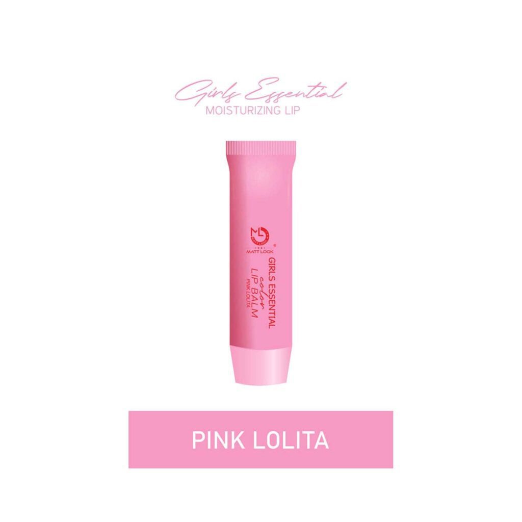 Matt Look Girls Essential Colour Lip Balm - Pink Lolita (3.5g) - Matt Look