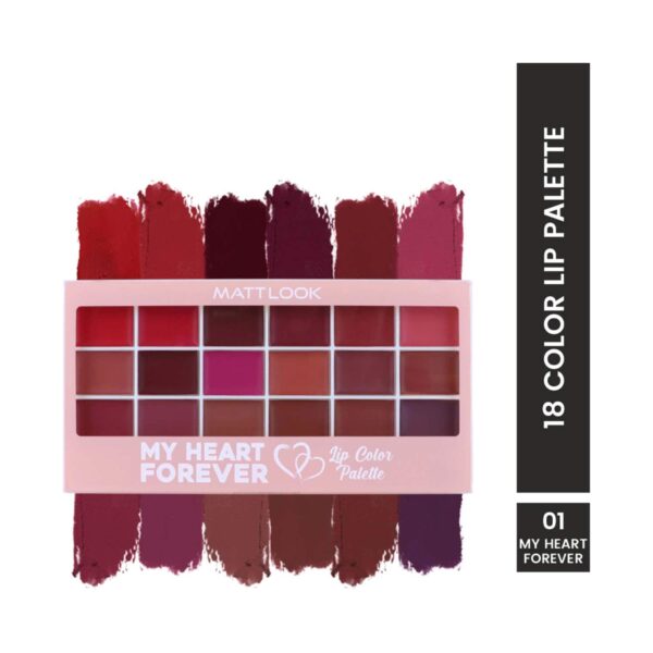 Matt Look Lip Color Palette - My Heart Forever (18 g) - Matt Look