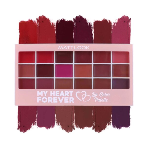 Matt Look Lip Color Palette - My Heart Forever (18 g) - Matt Look