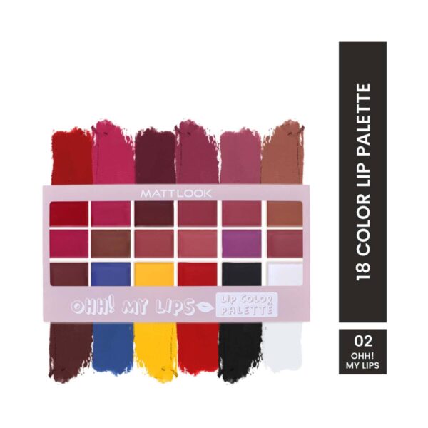 Matt Look Lip Color Palette - Ohh! My Lips (18 g) - Matt Look