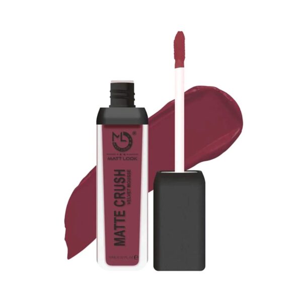 Matt Look Matte Crush Velvet Mousse Liquid Lipstick - Burgundy (10ml) - Matt Look