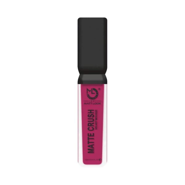 Matt Look Matte Crush Velvet Mousse Liquid Lipstick - Dark Magenta (10ml) - Matt Look