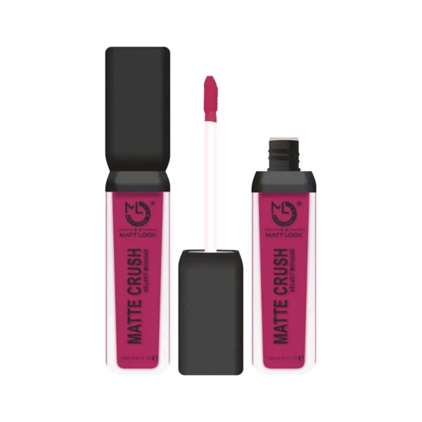 Matt Look Matte Crush Velvet Mousse Liquid Lipstick - Dark Magenta (10ml) - Matt Look