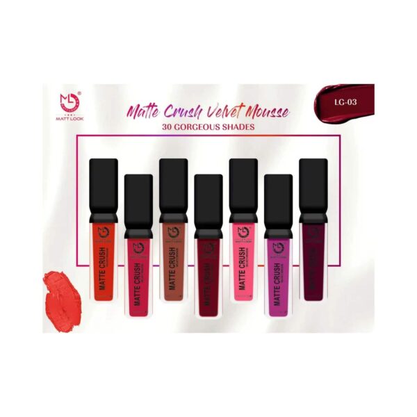Matt Look Matte Crush Velvet Mousse Liquid Lipstick - Midnight Purple (10ml) - Matt Look