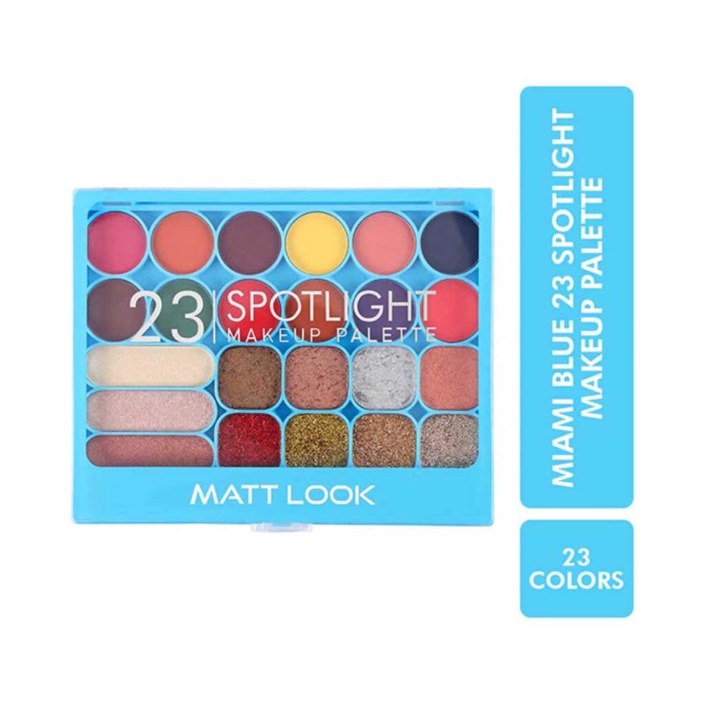 Matt Look Miami Blue 23 Spotlight Makeup Palette - 01 Multicolor (35g) - Matt Look