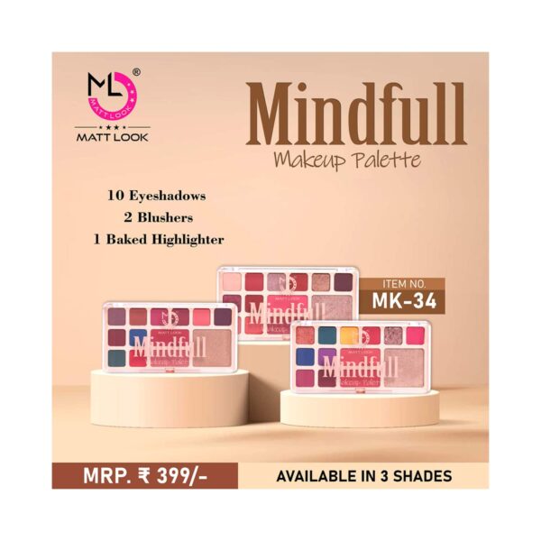 Matt Look Mindfull Makeup Palette - 03 Shade (16.5g) - Matt Look